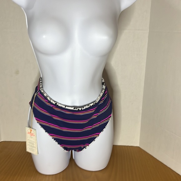 NWT Maaji Suzy Q Snazzy Lace High Rise Cheeky Cut Reversible Bikini Bottoms - Picture 6 of 11